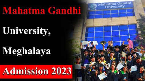 Mahatma Gandhi University, Meghalaya Admission 2023 #mguniversity - YouTube