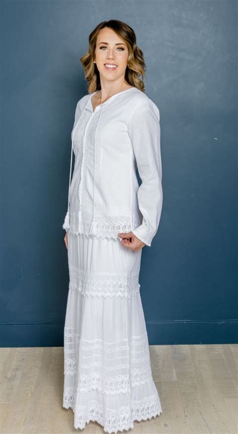 White Elegance in 2020 | Temple dress, Dresses, Lds temple clothing