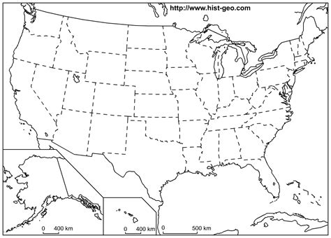 Blank 50 State Map