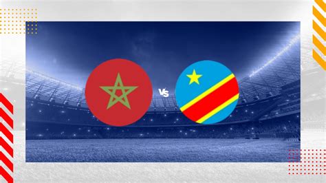 Pronostic Maroc RD Congo - CAN - 21/01/2024