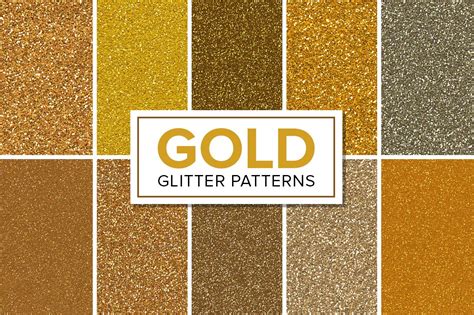 Gold Glitter Patterns | Graphic Patterns ~ Creative Market