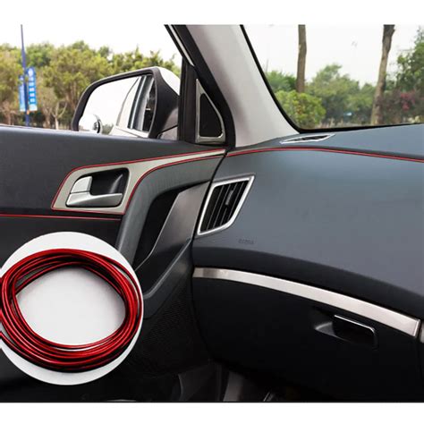 5 Meters Car Interior Decoration Moulding Trim Strips Auto Decorative ...