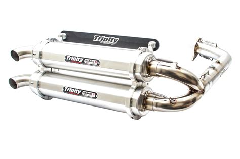 TRINITY RACING - RZR XP 1000 DUAL EXHAUST SYSTEM (COMPLETE SYSTEM)