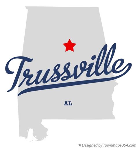 Map of Trussville, AL, Alabama