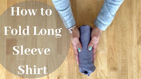 How to Fold Long Sleeve Shirts / Konmari method (Fold with me) - YouTube