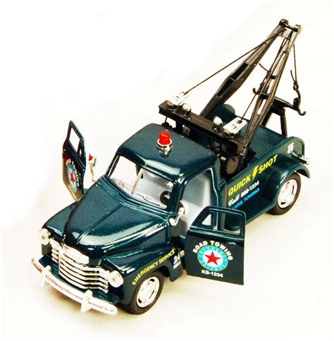 1953 chevy tow truck, green - kinsmart 5033d - 1/38 scale diecast model ...