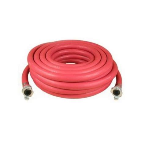 100' Air Hose - with Chicago Fittings - Red