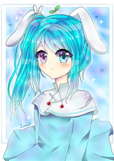 blue bunny girl by LeanneCassandra on DeviantArt