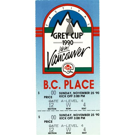 Grey Cup Tickets - Canadian Football Hall of Fame