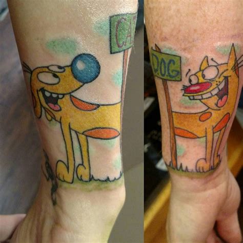 cat dog tattoo by CodyReedTattoos on DeviantArt