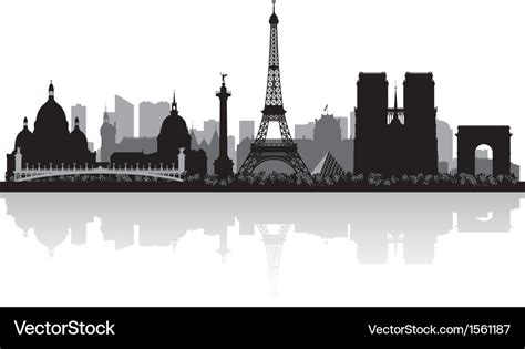 Paris Skyline Svg