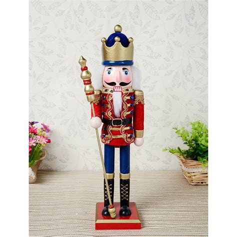 Assorted Wooden Nutcracker Walnut Soldier Statue Figure Festival Christmas Decor | eBay