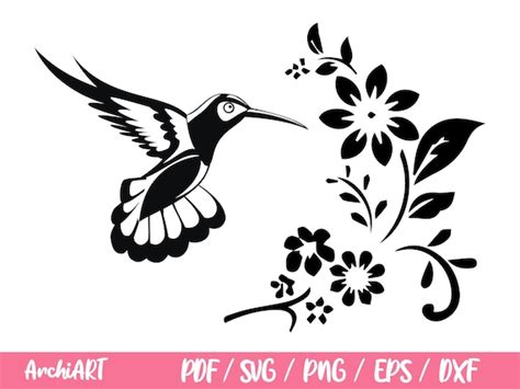 Colibrí Svg Pájaro Svg Colibrí Flores Svg Flor Colibrí svg - Etsy México