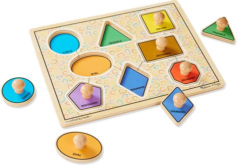 JUMBO KNOB LARGE SHAPES PUZZLE - Toys 2 Learn