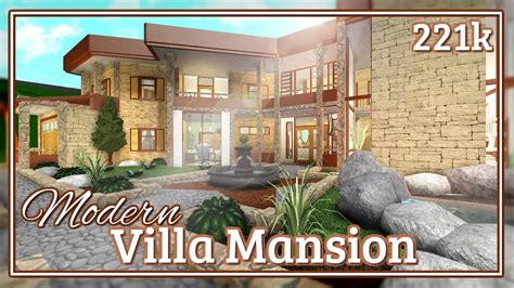 Bloxburg - Modern Villa Mansion Speed-build - YouTube