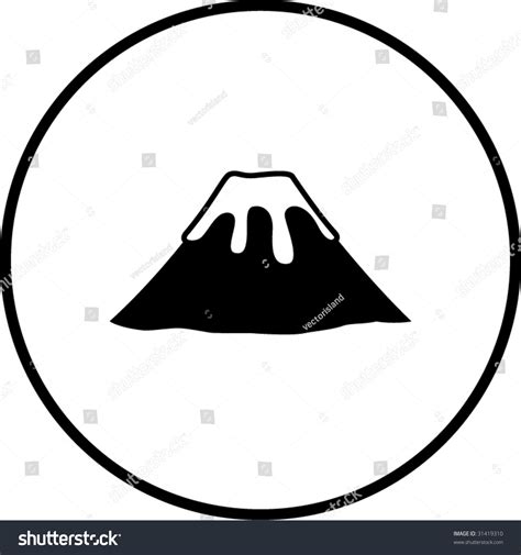 Volcano Mountain Symbol Stock Vector (Royalty Free) 31419310 | Shutterstock