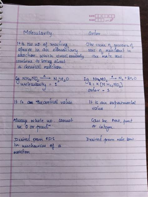 Molecularity/ order | Chemical reactions, Elementary, Science