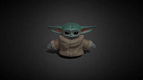 Baby Yoda - Download Free 3D model by Yxboireal (@Yeboireal) [f7cb443] - Sketchfab