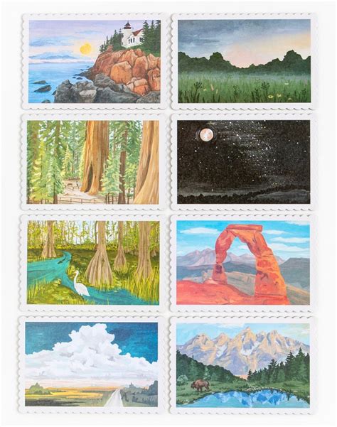 National Parks Postcards Set - 1canoe2