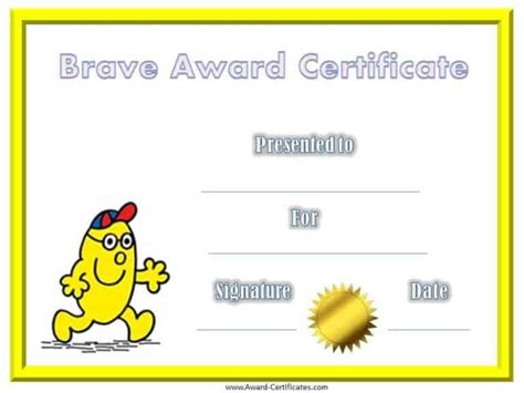 Free bravery awards | Instant download