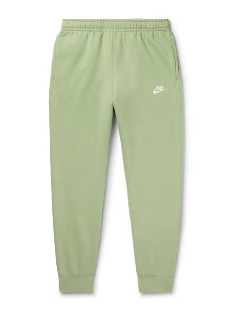 Nike - Sportswear Tapered Cotton-Blend Jersey Sweatpants - Green Nike
