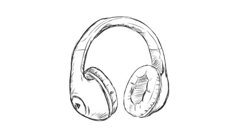 How to Draw Wireless Headphones | Sketch Drawing of Headphones - YouTube