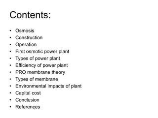 Osmotic power generation(02) | PPT