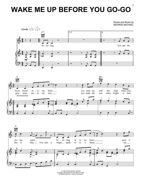 Wake Me Up Before You Go-Go | Sheet Music Direct