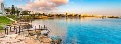 Fig Tree Bay Beach in Protaras, Cyprus. Stock Photo - Image of boat, outdoor: 156954472