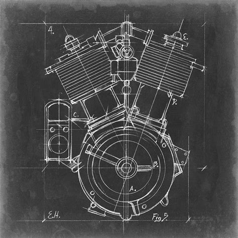 Somerset House - Images. MOTORCYCLE ENGINE BLUEPRINT IV