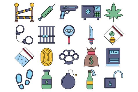 Crime Vector Free Icon Set - GraphicSurf.com