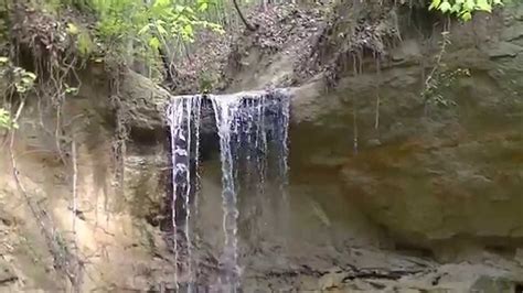 waterfall on our property in Crystal Springs, Ms - YouTube