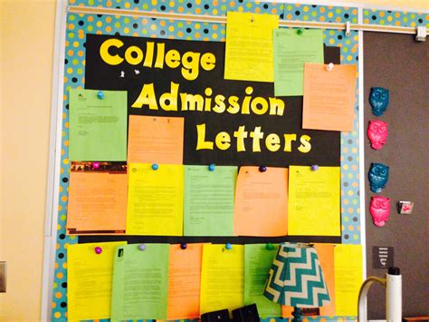 College Admission Letter Bulletin Board. Create a "college-going culture" in your classroom ...