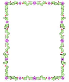 a square frame made up of green and purple flowers