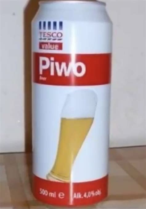 piwo (beer) tesco value