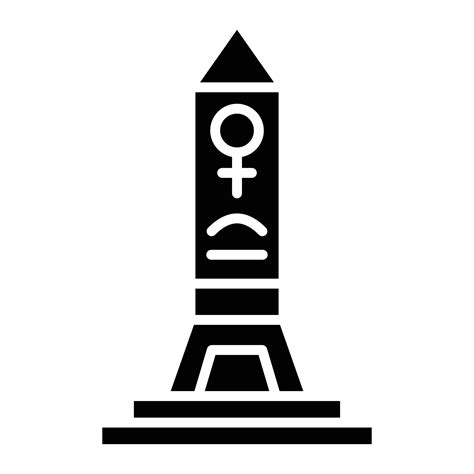 Obelisk Glyph Icon 6490376 Vector Art at Vecteezy