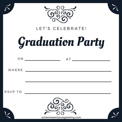 21 free printable graduation party invitations – Artofit