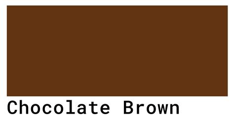 Dark Chocolate Brown Color Codes - The Hex, RGB and CMYK Values That ...