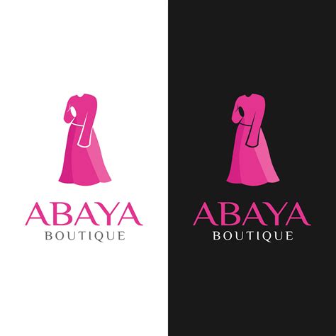 Abaya Long Dress Clothes Boutique Logo Design Template 3456522 Vector ...