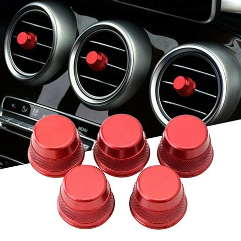 Red Air Conditioner Vent/Opening Knob Covers for Mercedes W205 X205 C Glc-Class - Walmart.com