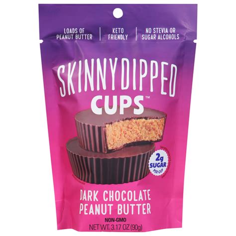 Save on Skinny Dipped Cups Dark Chocolate Peanut Butter Keto Order ...