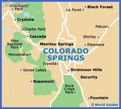 Colorado Springs Map Tourist Attractions - ToursMaps.com