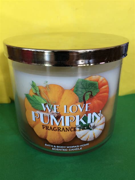 Bath and Body Works We Love Pumpkin Candle Large 3 Wick