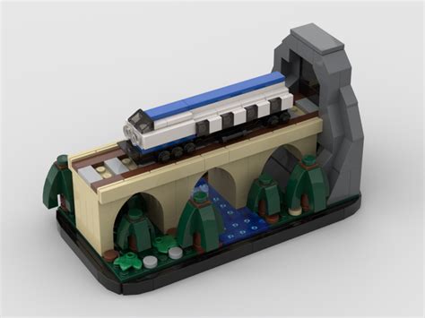 LEGO MOC Train Bridge by Andrei8659 | Rebrickable - Build with LEGO