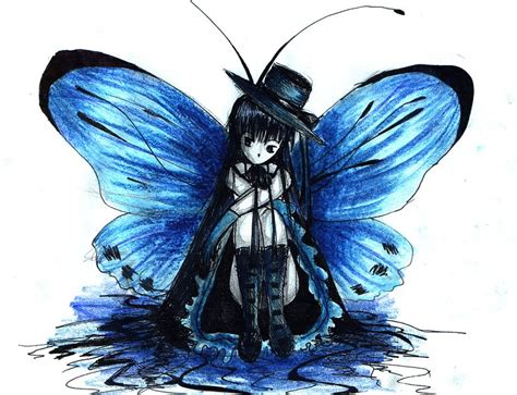 Anime Butterfly Drawing