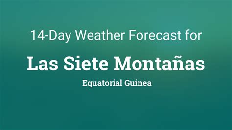 Las Siete Montañas, Equatorial Guinea 14 day weather forecast