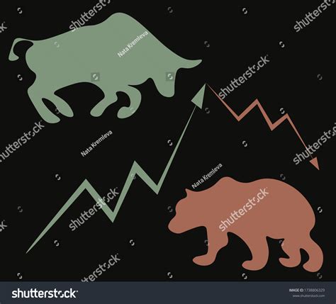 Bull Bear Trading On Exchange Bull Stock Vector (Royalty Free ...