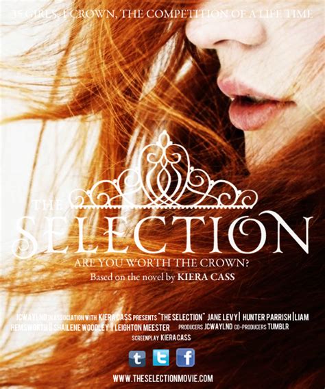 jcwaylnd: The Selection movie poster + my dream cast: Jane Levy as America Singer; Hunter ...