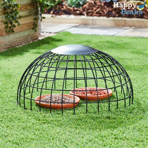 Happy Beaks Ground Seed Feeding Cage Wild Garden Bird Squirrel Proof Food Haven 5057898002819 | eBay