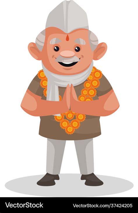 Politician cartoon character Royalty Free Vector Image